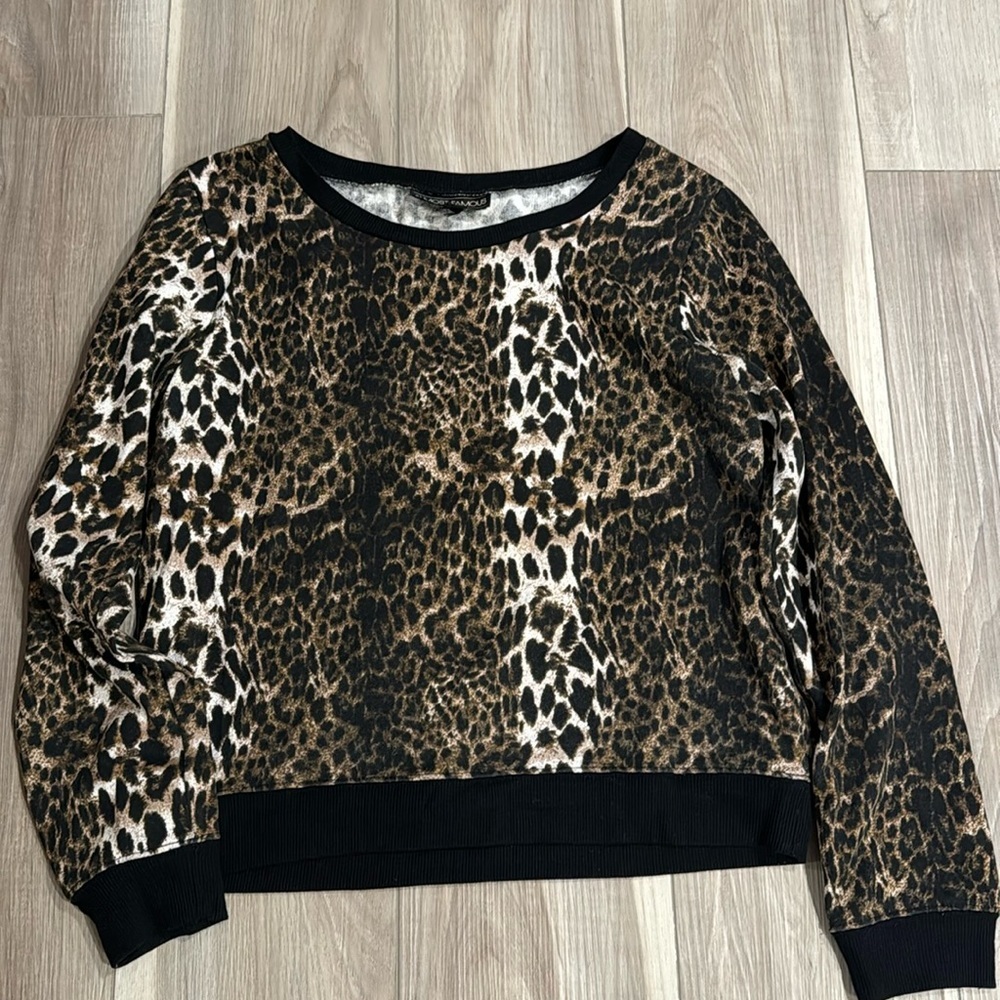 Leopard print sweater